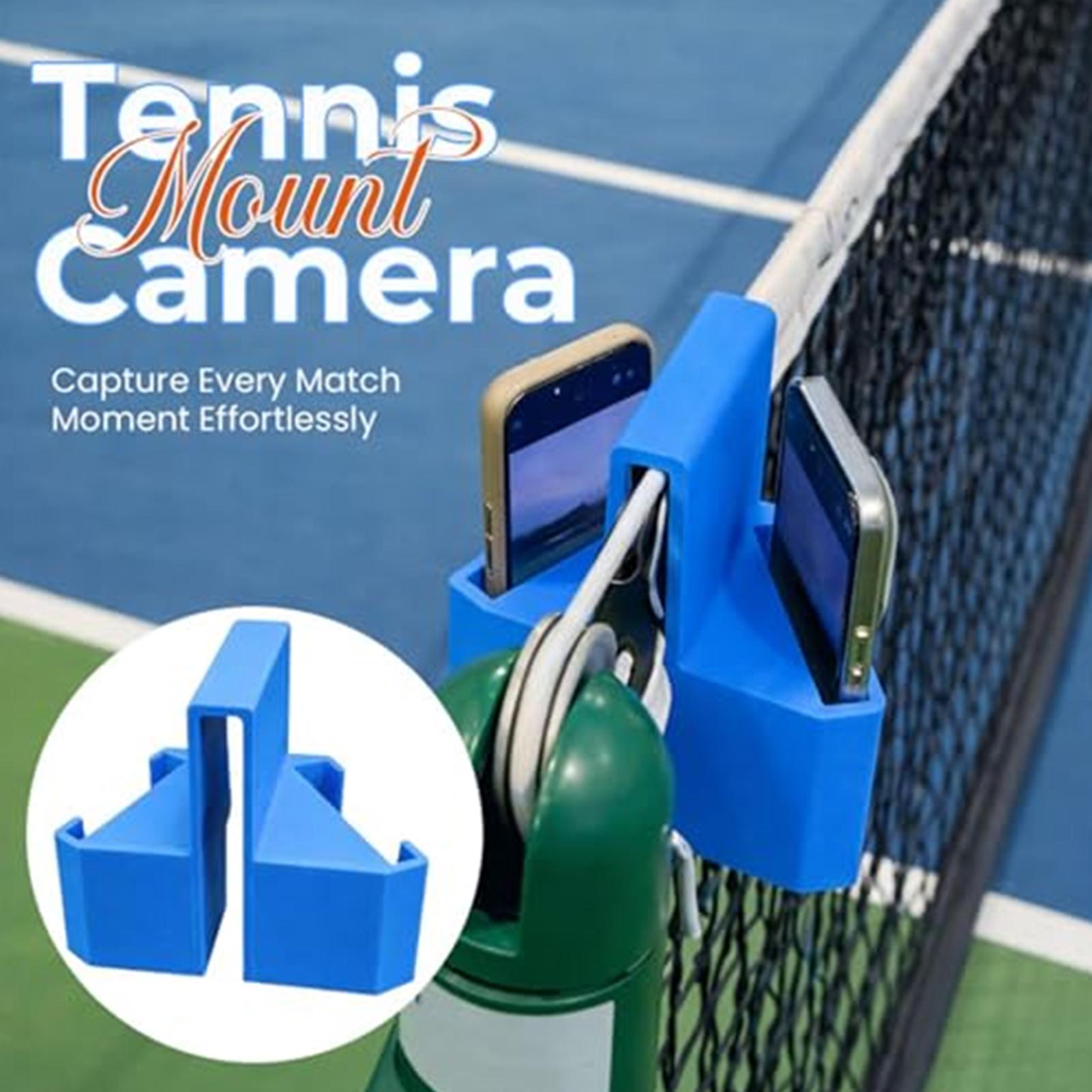 Badminton Live Streaming - Tennis-Zaun-Telefonhalterung 3D-Gedruckter Tragbarer Kamerahalter für Live-Streaming