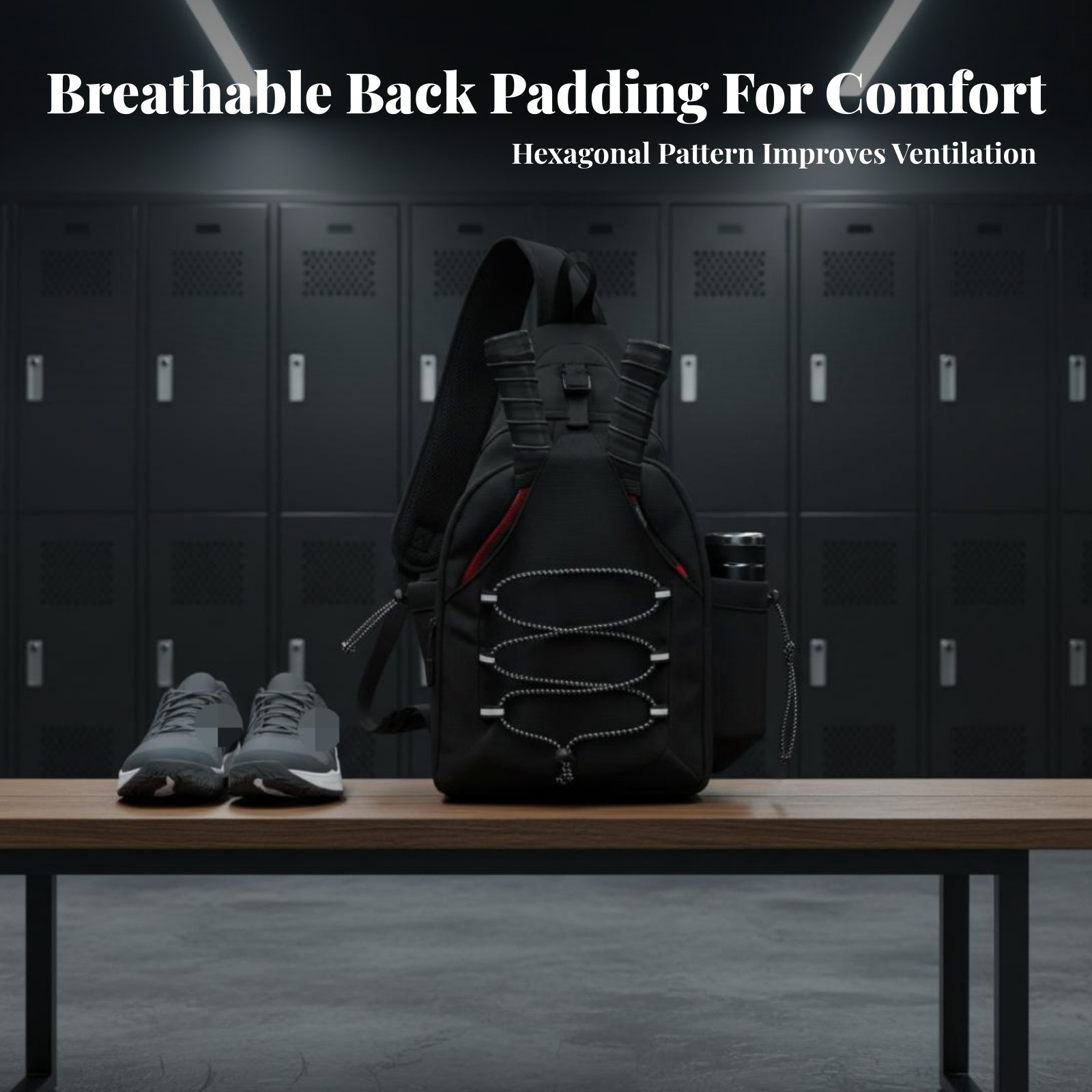 Backpack Racket Bag - Pickleball-Tasche mit mehreren Taschen, Pickleball-Paddel-Rucksack, Umhängetasche,