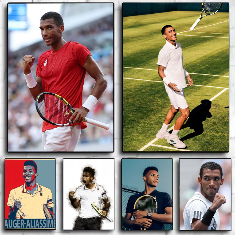 Badminton Quotes - Félix Auger-Aliassime Tennis Prodigy Poster, Wandkunstdruck,