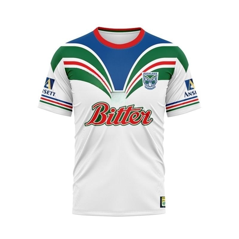 T Shirt Dry Fit - Retro-Trikot Warriors Herren-T-Shirt Fußballtrikot Größe S-5XL