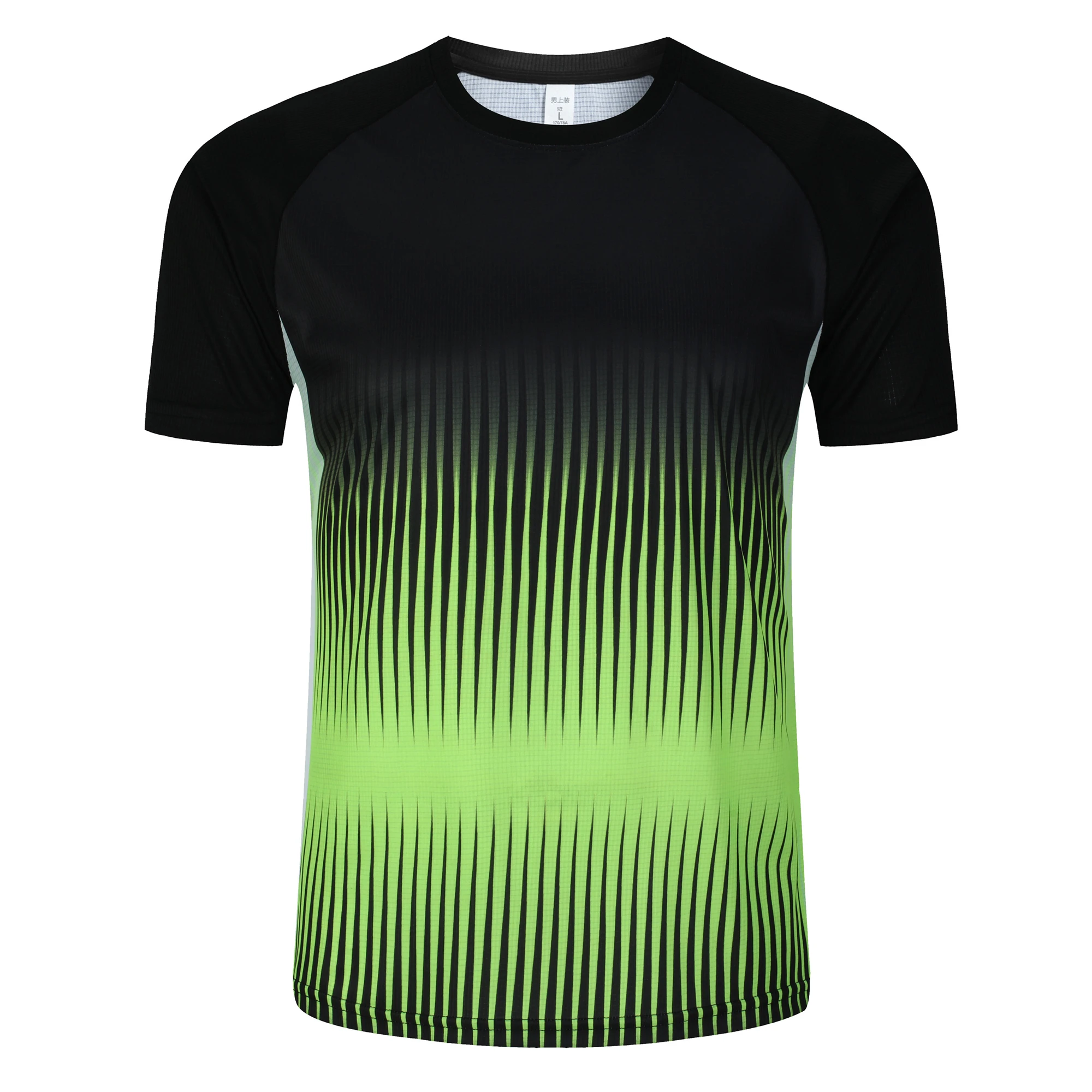 Badminton Asia - Modisches T-Shirt mit Farbverlauf und Streifenmuster