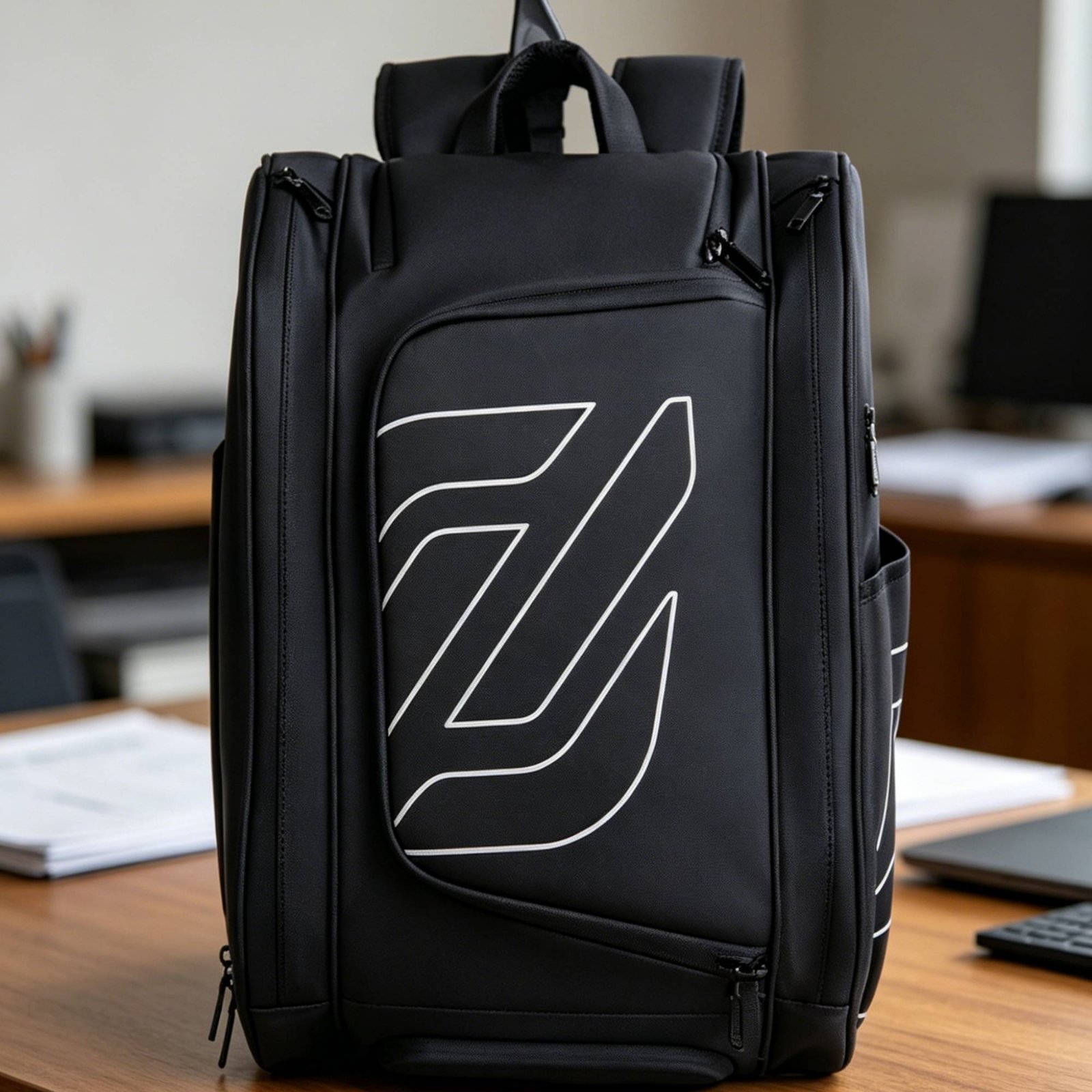 Backpack Racket Bag - Pickleball-Rucksack mit Seitentaschen, Tennis-Rucksack, Badminton-Schlägertasche, Leichter