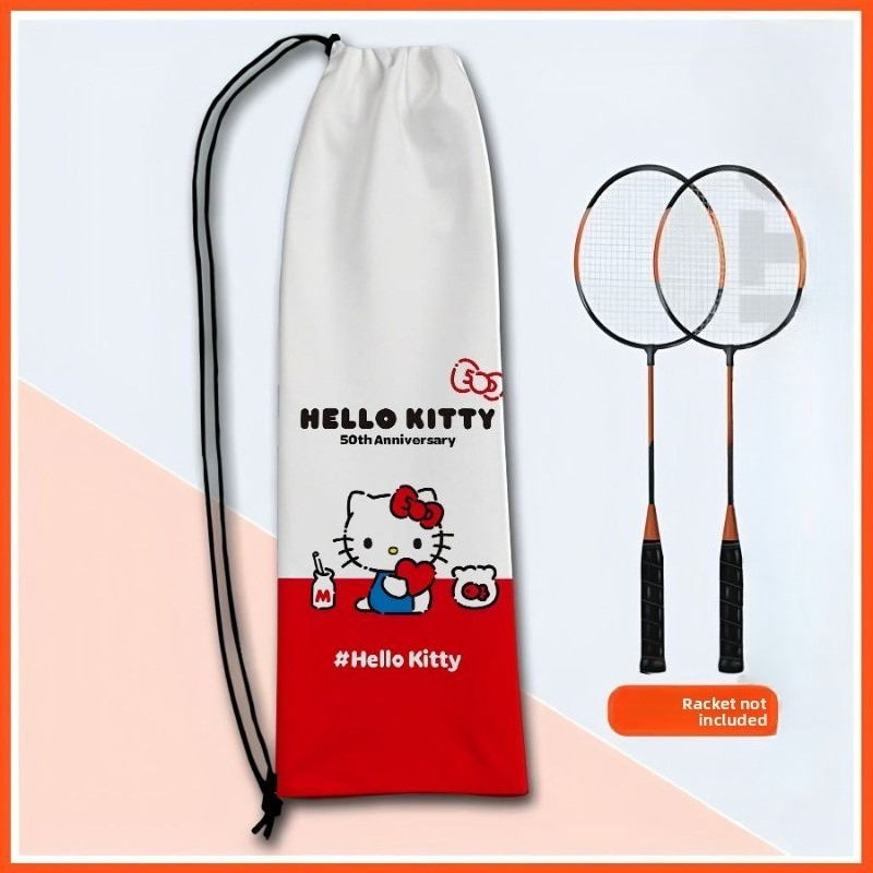 Badminton Match - Niedliche Hello Kitty 50th Anniversary Badminton-Schläger-Aufbewahrungstasche