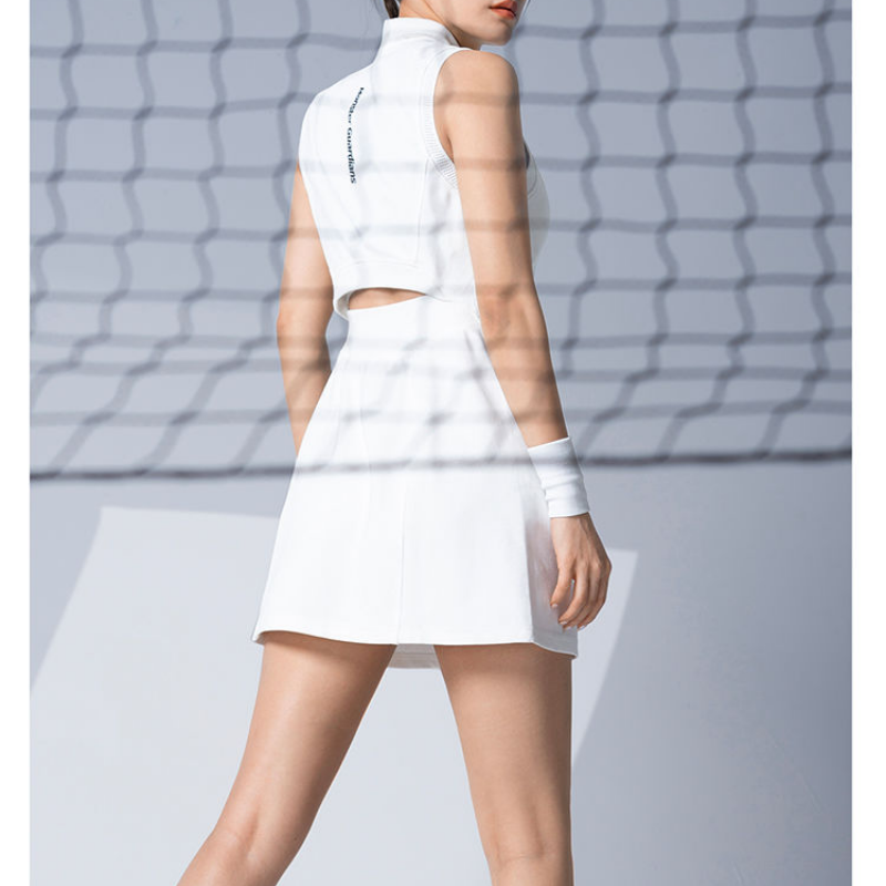 Weiße lässige Sport kleid Frau – Badminton Asia Bewertung und Preis