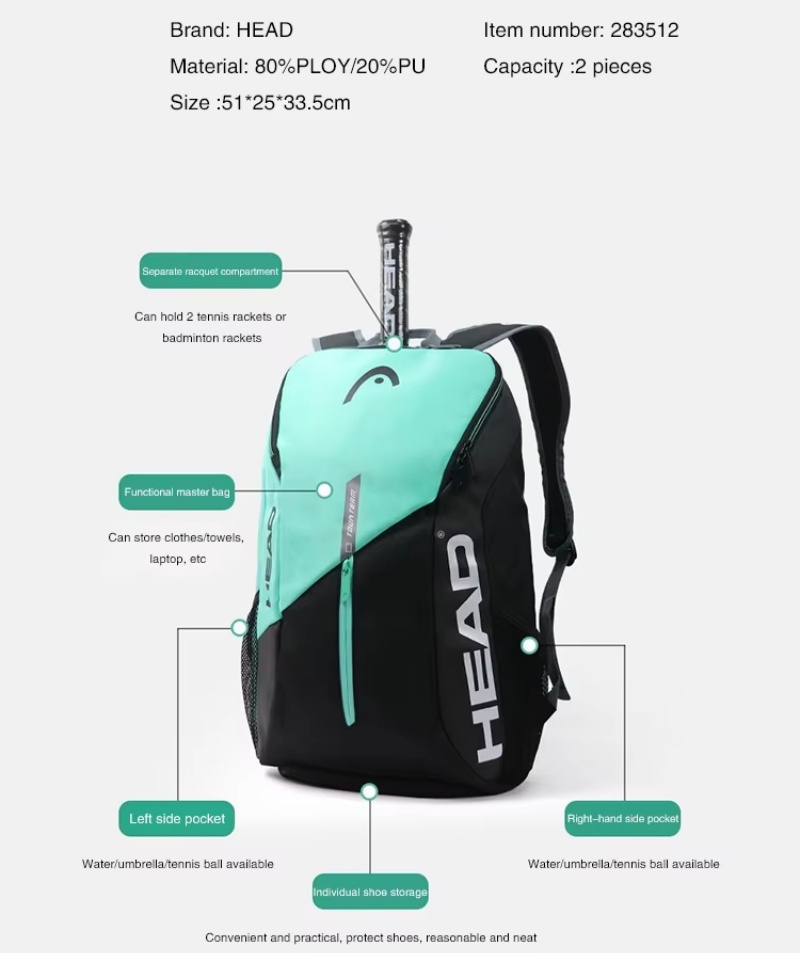 HEAD Tennis Rucksack Tour Team – Backpack Racket Bag Bewertung und Preis